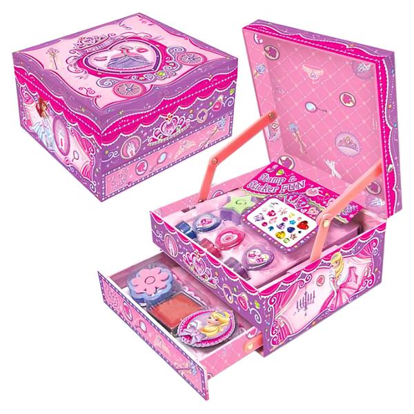 Klistermärken och Stämplar Set Prinsessa