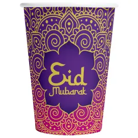 Eid Mubarak Pappersmuggar 21 cl 8-pack