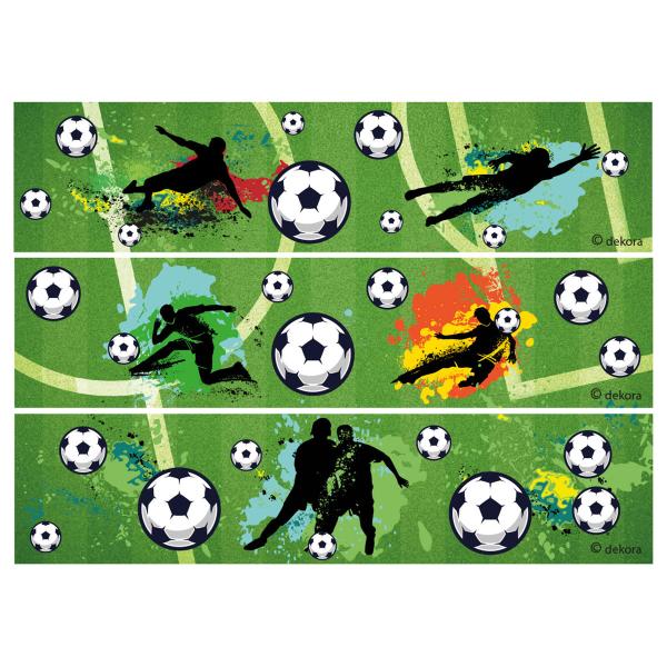 Ätbart Tårtband Fotboll 21 x 5 cm 3-pack 17,5 g