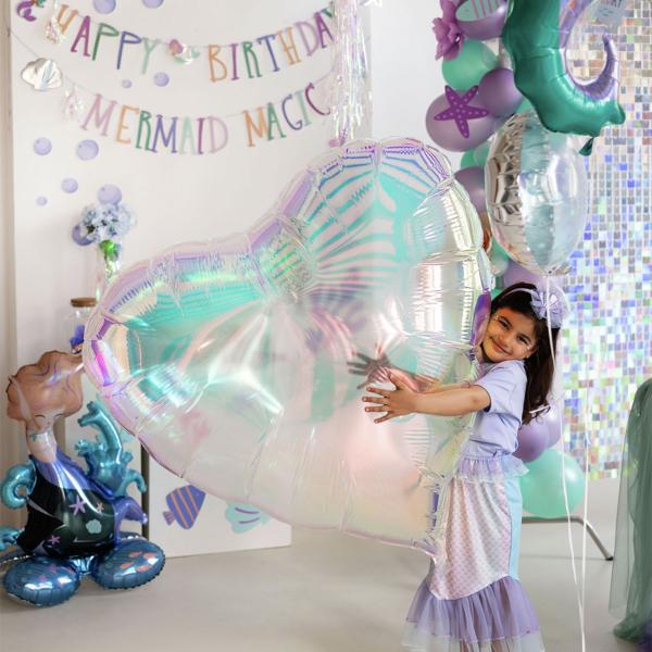 Folieballong Sjöjungfru Stående 55 x 80 cm