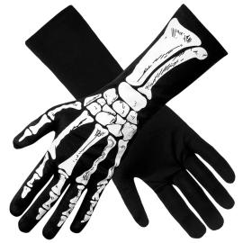 Skeletthandskar Svart