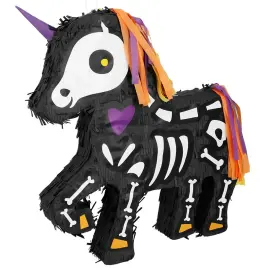 Pinata Enh&ouml;rning Skelett Svart