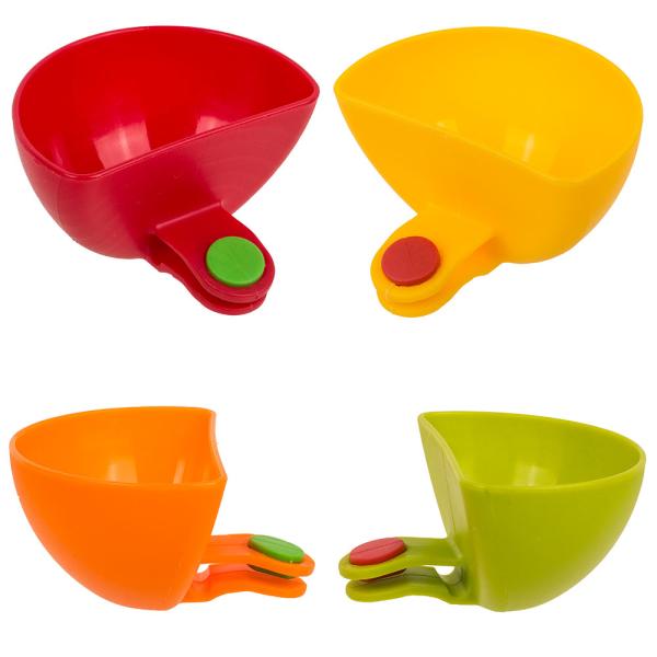 Dippskålar med Klämmor 4-Pack