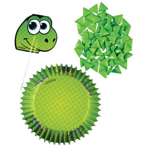 Dinosaurie Cupcake Dekoration Set