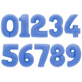 Sifferballong Lotus Blue Matt 90 cm