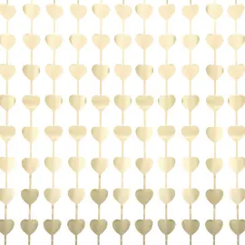 D&ouml;rrdraperi Hj&auml;rtan Matt Ljusguld