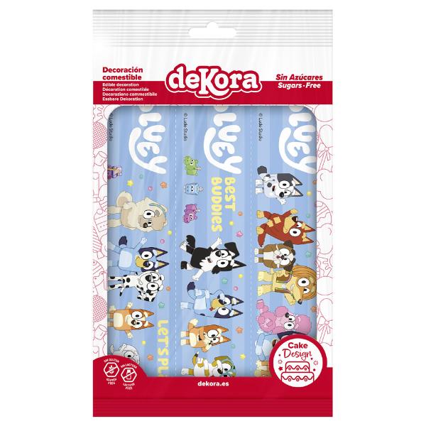 Ätbart Tårtband Bluey 21 x 5 cm 3-pack 17,5 g