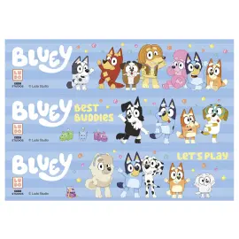 &Auml;tbart T&aring;rtband Bluey 21 x 5 cm 3-pack 17,5 g