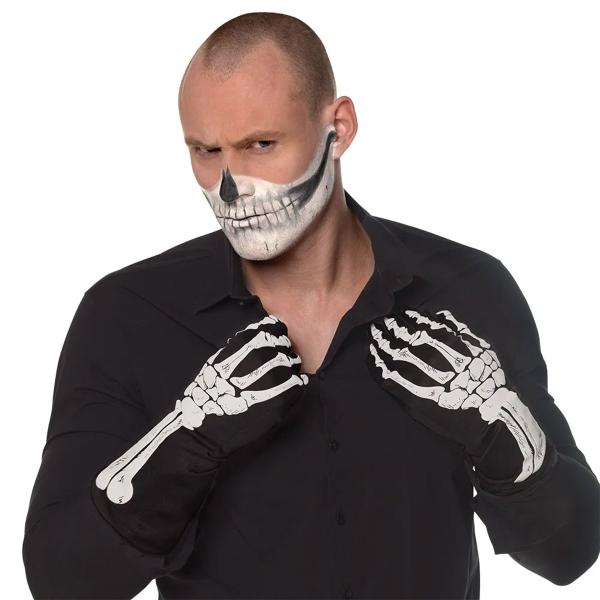Skeletthandskar Svart