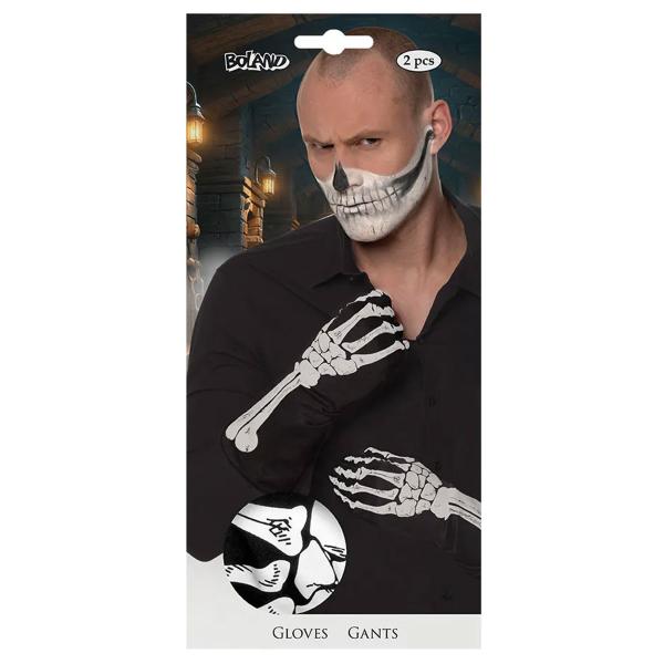 Skeletthandskar Svart