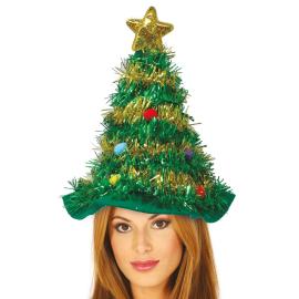 Julgranshatt med Guldstj&auml;rna