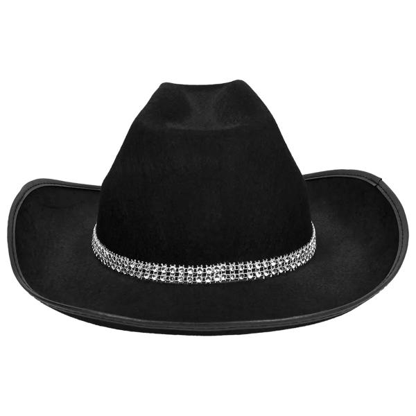 Cowboyhatt med Stjärna Svart