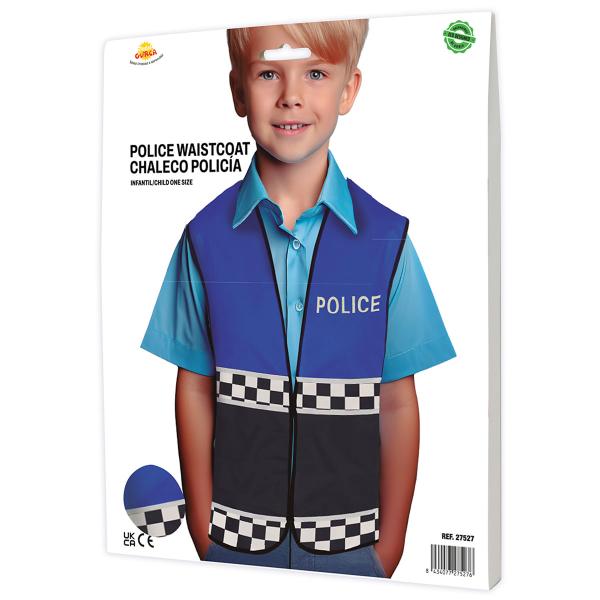 Polisväst Blå/Svart Barn