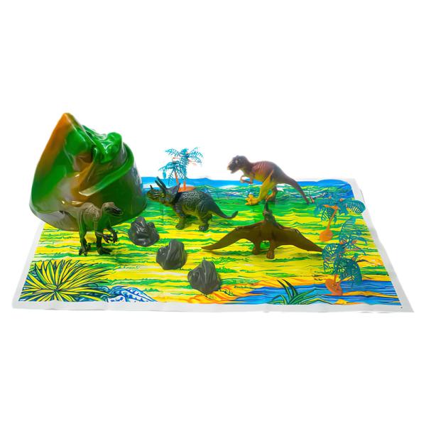 Dinosaurieleksaker i Burk