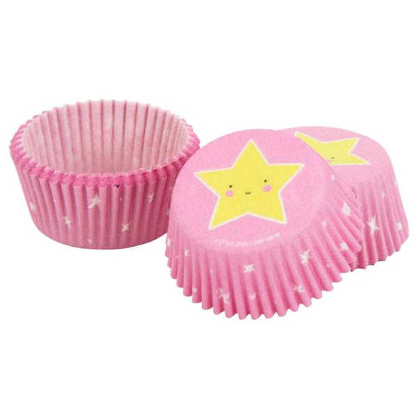 Muffinsformar Stjärnor Ljusrosa