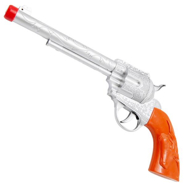 Cowboyrevolver med Sheriffstjärna Silver