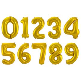 Sifferballong Guld 86 cm