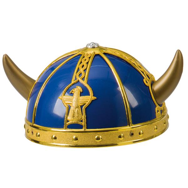Vikingahjälm i Blå och Guld