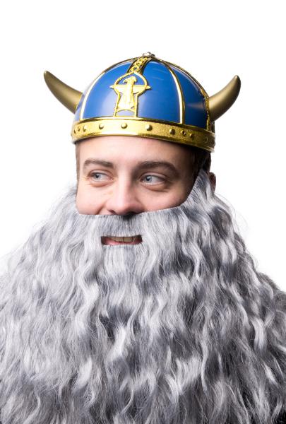 Vikingahjälm i Blå och Guld