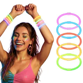 Armband Sj&auml;lvlysande Neon