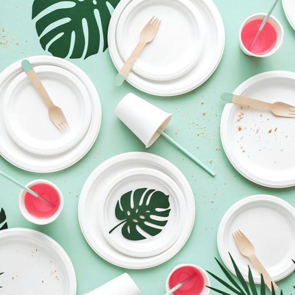 Ekologiska Engångsassietter Rund