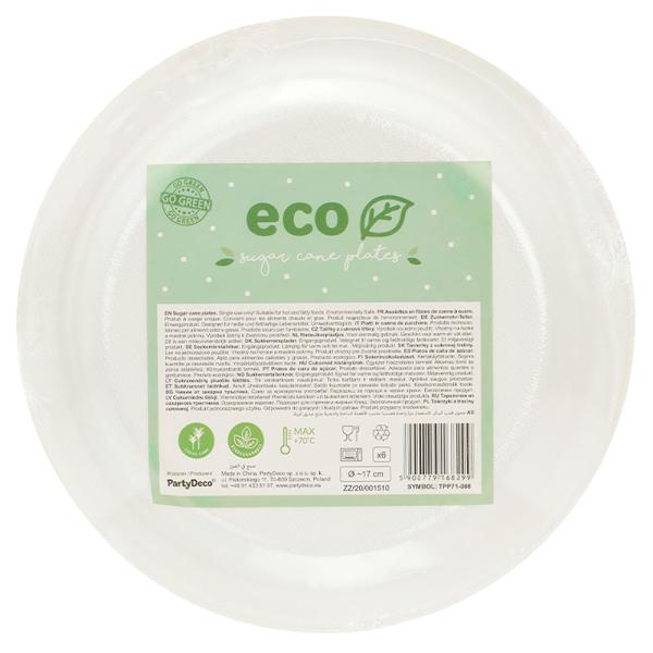 Ekologiska Engångsassietter Rund