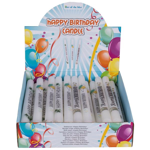 Stearinljus Happy Birthday