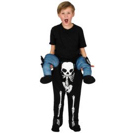 Carry Me Skelett Maskeraddr&auml;kt Barn