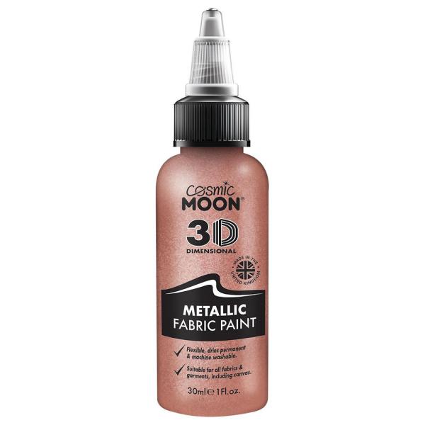 Cosmic Moon Metallisk Textilfärg Roséguld 30 ml