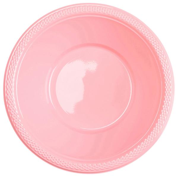 Djupa Plasttallrikar Ljusrosa