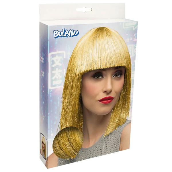 Guld Glitterperuk