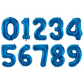 Sifferballong Kejserlig Bl&aring; 86 cm