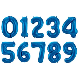 Sifferballong Kejserlig Bl&aring; 86 cm