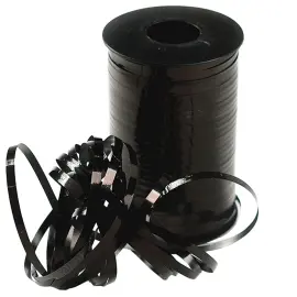 Presentsn&ouml;re Metallic Svart 500 m x 5 mm