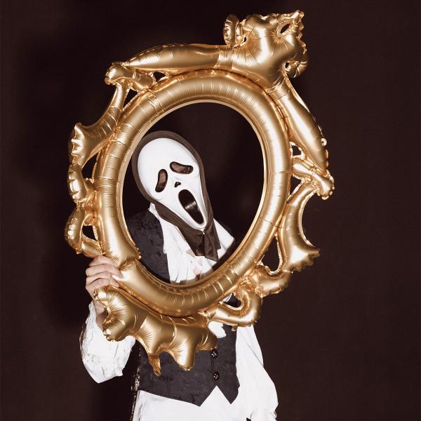Spökmask med Tygbaksida