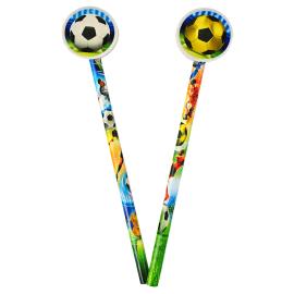 Blyertspenna med Suddgummi Fotboll 17 cm