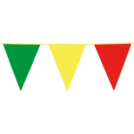 Flaggirlang Gul/Röd/Grön