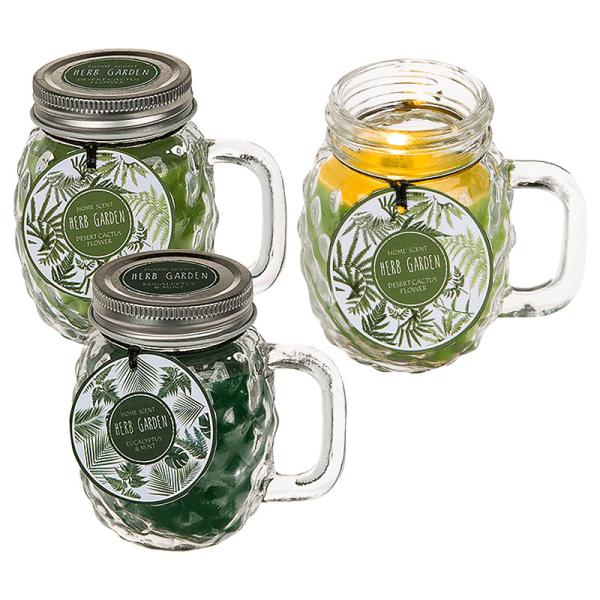 Doftljus i Glas med Handtag