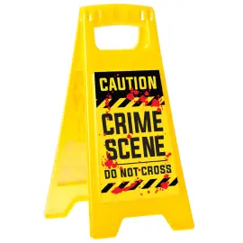 Halloween Skylt Caution Crime Scene
