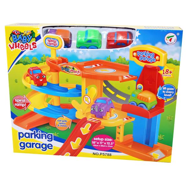 Parkeringsgarage med Bilar Leksak