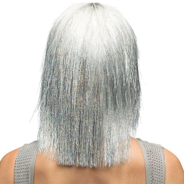 Silver Glitterperuk