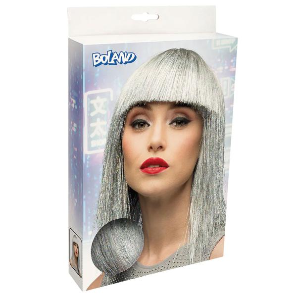 Silver Glitterperuk