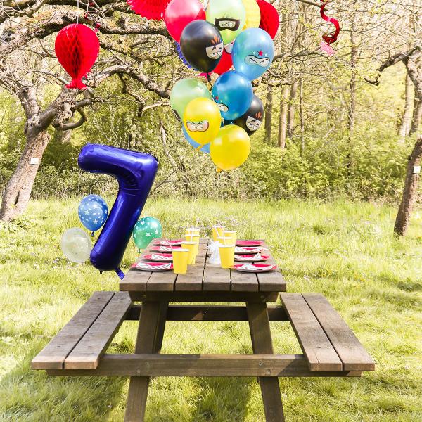 Sifferballong Kejserlig Blå 86 cm