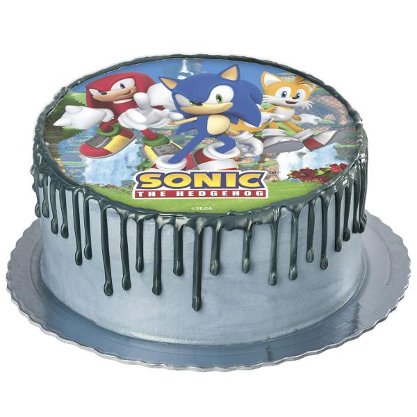 Tårtbild Sonic 20 cm 5,5 g