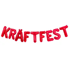 Ballonggirlang Kr&auml;ftfest R&ouml;d 35 cm