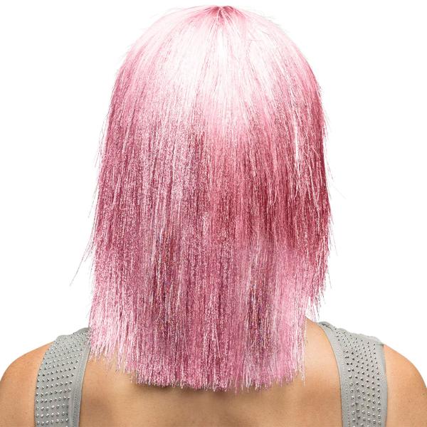 Glitterperuk Rosa