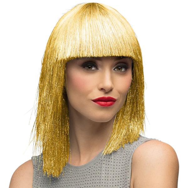 Guld Glitterperuk