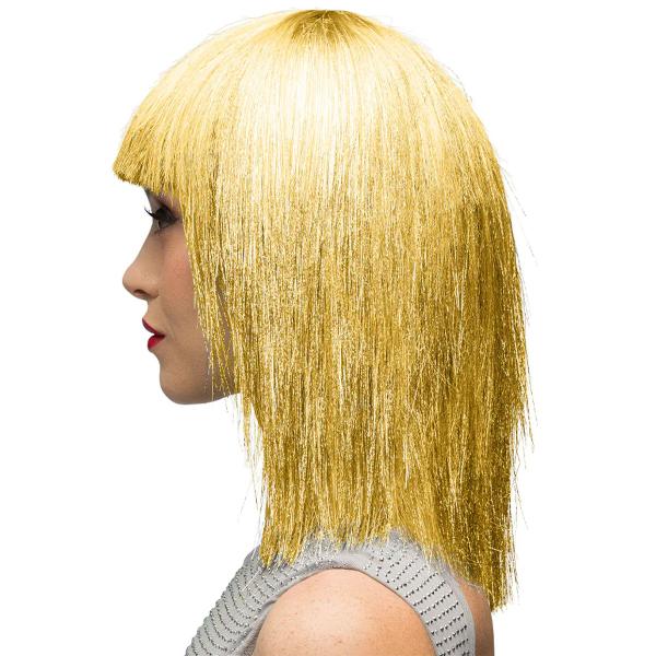 Guld Glitterperuk
