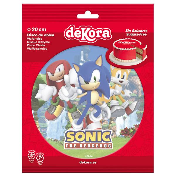 Tårtbild Sonic 20 cm 5,5 g