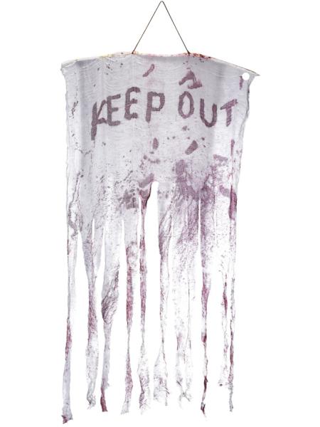 Dörrdekoration Blodig Keep Out